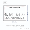 PPLR_HIDDEN_PRODUCT Double heart border with Fill in Blanks (2"x3" Cotton - 12 labels/set)