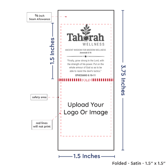PPLR_HIDDEN_PRODUCT Print your logo/Image on Satin Tags (1.5" wide - Satin)