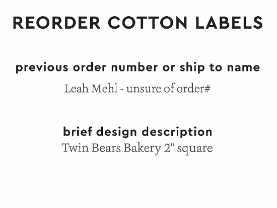 PPLR_HIDDEN_PRODUCT Reorder Previous Label Design - COTTON