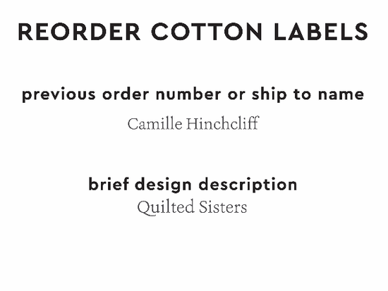 PPLR_HIDDEN_PRODUCT Reorder Previous Label Design - COTTON