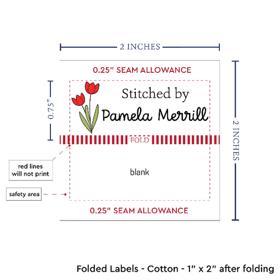PPLR_HIDDEN_PRODUCT Spring Tulips (2"x1"-Cotton)