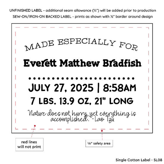 PPLR_HIDDEN_PRODUCT Simple Baby Label