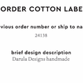 PPLR_HIDDEN_PRODUCT Reorder Previous Label Design - COTTON