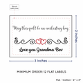 PPLR_HIDDEN_PRODUCT Double Heart Quote (2"x3" Cotton - 12 labels/set)