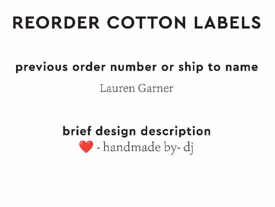 PPLR_HIDDEN_PRODUCT Reorder Previous Label Design - COTTON