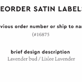 PPLR_HIDDEN_PRODUCT Reorder Previous Label Design - SATIN