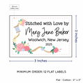 PPLR_HIDDEN_PRODUCT Thread and Flowers (2"x3" Cotton - 12 labels/set)