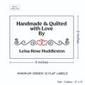 PPLR_HIDDEN_PRODUCT Double Heart Quote (2"x3" Cotton - 12 labels/set)