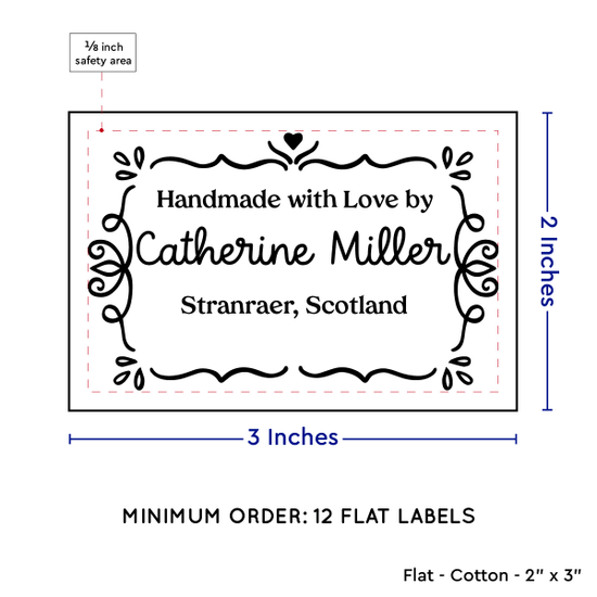 PPLR_HIDDEN_PRODUCT Swirl Accent Border (2"x3" Cotton - 12 labels/set)
