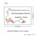 PPLR_HIDDEN_PRODUCT Thread and Flowers (2"x3" Cotton - 12 labels/set)