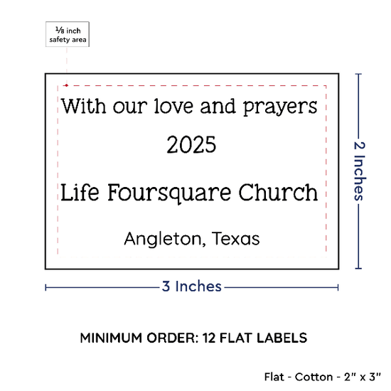 PPLR_HIDDEN_PRODUCT Large Text Only Label (2"x3"-Cotton)