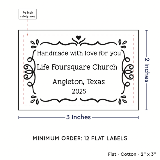 PPLR_HIDDEN_PRODUCT Swirl Accent Border (2"x3" Cotton - 12 labels/set)