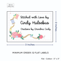 PPLR_HIDDEN_PRODUCT Thread and Flowers (2"x3" Cotton - 12 labels/set)