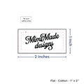 PPLR_HIDDEN_PRODUCT Print your Logo or Image on FLAT Cotton Tags