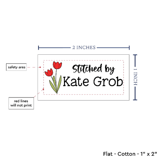 PPLR_HIDDEN_PRODUCT Spring Tulips (2"x1"-Cotton)