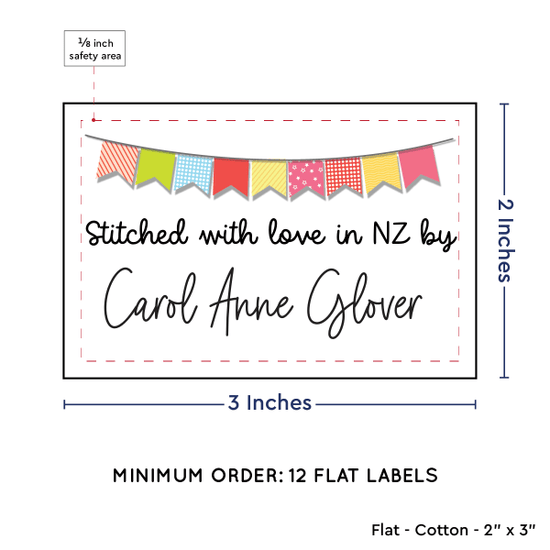 PPLR_HIDDEN_PRODUCT Colorful Banner (2"x3" Cotton - 12 labels/set)