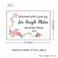 PPLR_HIDDEN_PRODUCT Thread and Flowers (2"x3" Cotton - 12 labels/set)