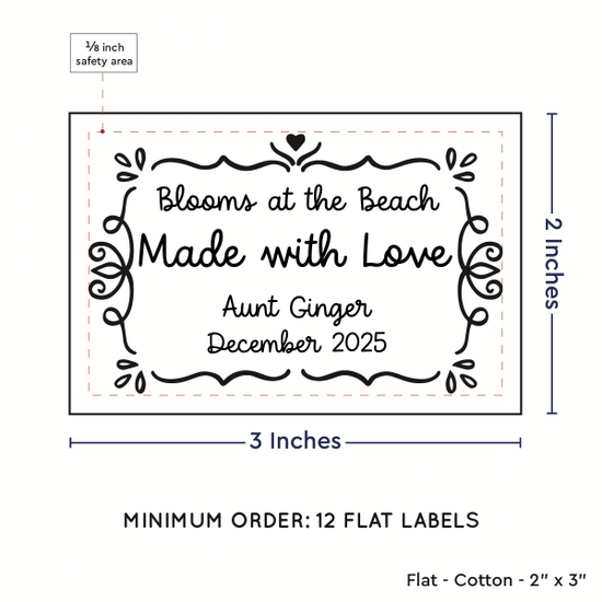 PPLR_HIDDEN_PRODUCT Swirl Accent Border (2"x3" Cotton - 12 labels/set)