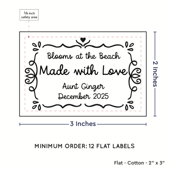PPLR_HIDDEN_PRODUCT Swirl Accent Border (2"x3" Cotton - 12 labels/set)