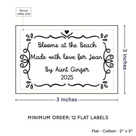 PPLR_HIDDEN_PRODUCT Swirl Accent Border (2"x3" Cotton - 12 labels/set)