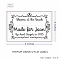 PPLR_HIDDEN_PRODUCT Swirl Accent Border with Fill in Blanks (2"x3" Cotton - 12 labels/set)