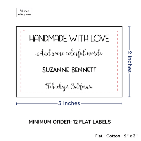 PPLR_HIDDEN_PRODUCT Large Text Only Label (2"x3"-Cotton)