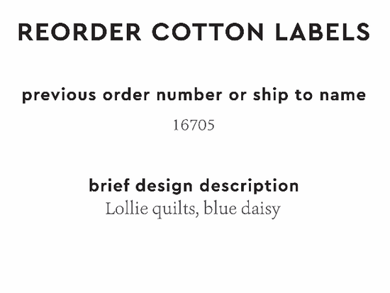 PPLR_HIDDEN_PRODUCT Reorder Previous Label Design - COTTON