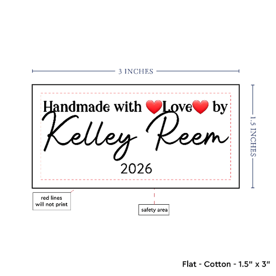 PPLR_HIDDEN_PRODUCT Text Only Medium Large Label (1.5"x3"-Cotton)