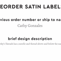 PPLR_HIDDEN_PRODUCT Reorder Previous Label Design - SATIN
