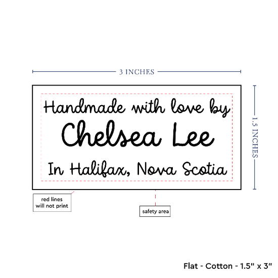 PPLR_HIDDEN_PRODUCT Text Only Medium Large Label (1.5"x3"-Cotton)