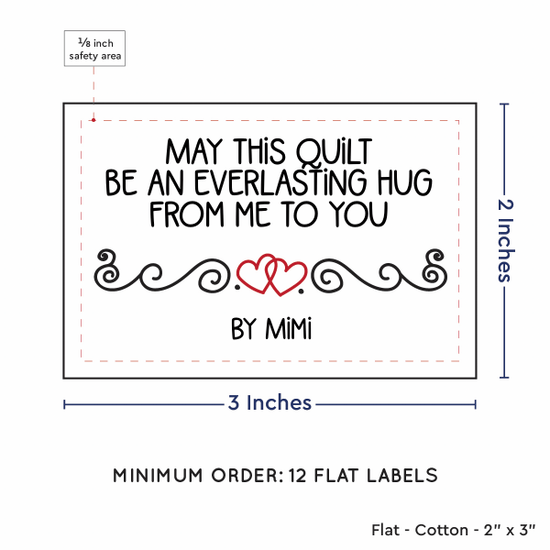 PPLR_HIDDEN_PRODUCT Double Heart Quote (2"x3" Cotton - 12 labels/set)