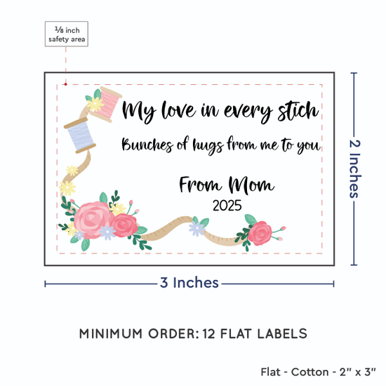 PPLR_HIDDEN_PRODUCT Thread and Flowers (2"x3" Cotton - 12 labels/set)