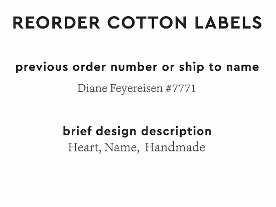PPLR_HIDDEN_PRODUCT Reorder Previous Label Design - COTTON