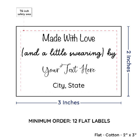 PPLR_HIDDEN_PRODUCT Large Text Only Label (2"x3"-Cotton)