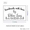 PPLR_HIDDEN_PRODUCT Double Heart Border (2"x3" Cotton - 12 labels/set)