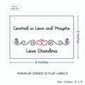 PPLR_HIDDEN_PRODUCT Double Heart Quote (2"x3" Cotton - 12 labels/set)