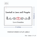 PPLR_HIDDEN_PRODUCT Double Heart Quote (2"x3" Cotton - 12 labels/set)