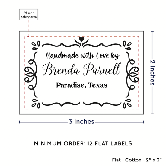 PPLR_HIDDEN_PRODUCT Swirl Accent Border (2"x3" Cotton - 12 labels/set)