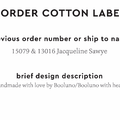PPLR_HIDDEN_PRODUCT Reorder Previous Label Design - COTTON