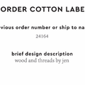 PPLR_HIDDEN_PRODUCT Reorder Previous Label Design - COTTON