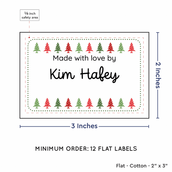 PPLR_HIDDEN_PRODUCT Christmas Trees (2"x3" Cotton - 12 labels/set)