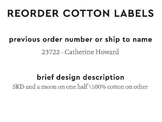 PPLR_HIDDEN_PRODUCT Reorder Previous Label Design - COTTON