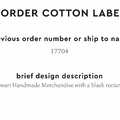 PPLR_HIDDEN_PRODUCT Reorder Previous Label Design - COTTON