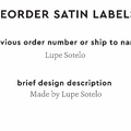 PPLR_HIDDEN_PRODUCT Reorder Previous Label Design - SATIN