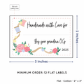 PPLR_HIDDEN_PRODUCT Thread and Flowers with Fill in Blanks (2"x3" Cotton - 12 labels/set)