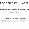 PPLR_HIDDEN_PRODUCT Reorder Previous Label Design - SATIN