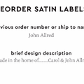 PPLR_HIDDEN_PRODUCT Reorder Previous Label Design - SATIN