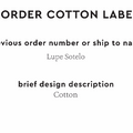 PPLR_HIDDEN_PRODUCT Reorder Previous Label Design - COTTON