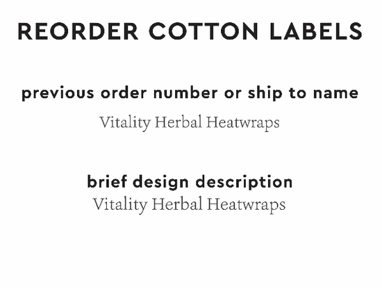 PPLR_HIDDEN_PRODUCT Reorder Previous Label Design - COTTON