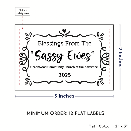 PPLR_HIDDEN_PRODUCT Swirl Accent Border (2"x3" Cotton - 12 labels/set)